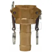 Dixon 100mm Bronze Sand Cast BSP Cam & Groove Type C Coupler x Hose Shank