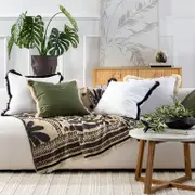 Chester Fringe Feather Cushion [MUSLCHEST21]