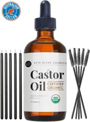 Castor Oil (120Ml), USDA Certified Organic, 100% Pure, Cold Pressed, Hexane Free