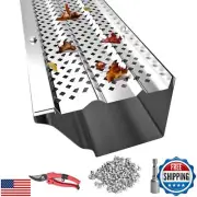 Gutter Guards 5 inch, Aluminum Leaf Filter Rain Gutter Covers with Screws Inc
