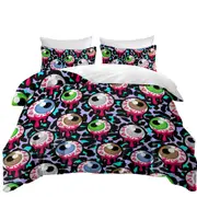 Halloween Scary Eyeballs Quilt Cover