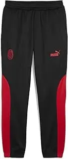 779338 Soccer Football European Club Team Long Pants, Quick Drying ACM ftblNRGY+ Pants, Puma Black/for All Time Red (07), M