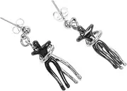 [Ipetboom] 1Set Creative Hug Jewelry Set Necklace and Earrings for Women Stylish Choker and Dangler for Parties Birthdays Anniversaries and