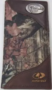 ZEP-PRO SALTWATER REDFISH RED DRUM MOSSY OAK Camo WALLET TIN GIFT BOX