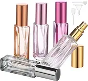 [Segbeauty] Perfume Atomiser 10ml, 5 Pcs Perfume Travel Bottle in Glass, Refillable Small Spray Bottle, Leakproof and Portable, for Purse, Pocket, Handbag