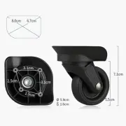 Suitcase Casters Replacement Strong Load Bearing Easy Installation 2 Pcs
