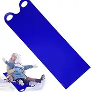 Snow Sled Mat 54 x 18 Large Portable Snow Board Flexible Sleds for Thicken Snowboard Sled Lightweight Flying Carpet Reusable Rolling Slider for Kids & Adults
