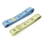2Pcs Body Measuring Ruler Sewing Cloth Tailor Soft Flat Tape Measure 60"