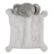 Little Me Plush Gray White ELEPHANT Lovey Security Baby Toy Heart New