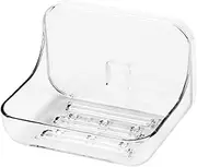 STOBAZA Bathroom Accessories Sturdy Pet Material No Holes Bar Soap Holder Self-draining