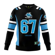 Cronulla Sharks NRL 'Quarterback' Pullover Jersey Toddlers Sizes 1-4!