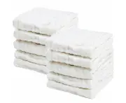 Cotton Muslin Washcloths Newborn Baby Bath Towels, Ultra Soft Reusable Wipes For Baby Shower Gift (10 Pack)