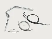 H037-069C POLICE Handle Set, Type 5, Chrome Plated CB1300SB (10-13 ABS Car)