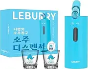 Leburry Soju Dispenser - Automatic Soju Shot Dispenser - Hands-Free with 2 Shot Glasses - Food Grade Korean Soju Dispenser with USB-C Chargeable for Home, Outdoor, Party, Bar, K-BBQ