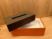 在飛比找Yahoo!奇摩拍賣優惠-Hermes 面紙盒 全新 大象灰 薄版