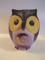 Fenton Glass "Nite Owl" Half Moon Halloween Sitting Owl Figurine LE #4/15 Kibbe