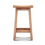 Osaka Scandinavian Solid Wood Kitchen Bar Dining Stool Home Office Furniture - Honey Wash