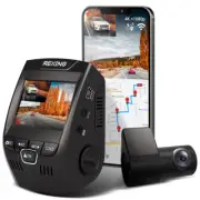 Rexing V1PGW-4K Dual Channel Car Dash Cam 2160p Front + 1080p Rear