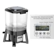 Automatic Pond Fish Food Dispenser Solar Auto Timed Koi Pellet Feeder 6L