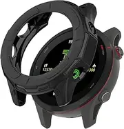 T Tersely 【2 Pack】 TPU Case Cover for Garmin Forerunner 955/955 Solar (No Screen Protector), Anti-Scratch Protective Cover, Watch Cases Accessories for Garmin, Smartwatch Accessories - Black