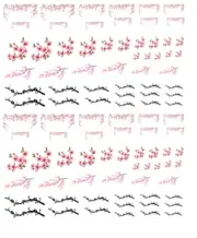 1/64 Cherry Blossoms Waterslide Decals MADE IS THE USA