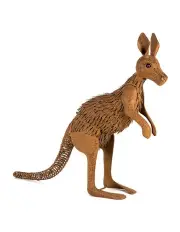 [Willow & Silk] Rust Garden Ornament Kangaroo