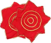 [MOBUTOFU] 1pair Dance Handkerchiefs Octagonal Design for Party Handmade Quality Accessories Storage Bag for Weddings and Dance Events