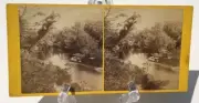 KILLARNEY IRELAND STEREOVIEW DINIS ISLAND TORC MTN. HUDSON'S IRISH SCENERY 1860s
