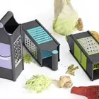 Stainless Steel 4 in 1 Slicer and Grater Chopper Peeler Attach 4 Blades for Chip