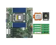 Supermicro H13SSL-NT With AMD EPYC Genoa 9334 QS CPU / 64GB RAM / CPU Cooler