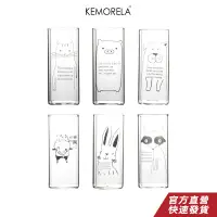 在飛比找蝦皮商城優惠-KEMORELA 創意印花牛奶杯 玻璃杯 奶茶杯 咖啡杯 飲