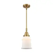 Innovations Canton 1 Light 6.5" Mini Pendant, BB/Frosted - 447-1S-BB-G181