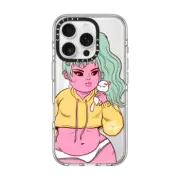 iPhone 16 Pro Clear Case MagSafe Compatible Stay Fierce by Mel Stringer