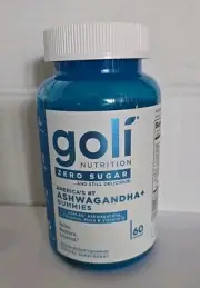 Goli "Sugar Free" Ashwagandha & Vitamin D Gummy, KSM 66, 60ct USA