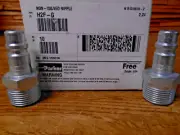 Parker H2F-G Quick Connect Plug, 1/2" Body, 3/4"-14 NPT Male Port (Qty. 10-Box)