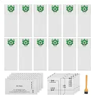 Type U Vacuum Bags 12 Pack Compatible with Miele S7000-S7999 Upright and Dynamic U1 Series Upright AirClean 3D Efficiency Vacuum Cleaner, Include 4 Pair Pre-Motor and Post-Motor Filters.