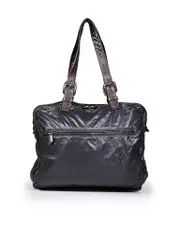 Black Nylon Top Handle Bag