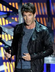 Actor Stephen Moyer accepts the Holy Shit! Scene Of The Year award- Old Photo 2