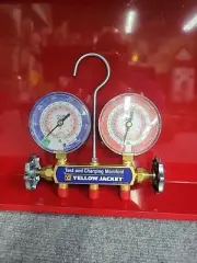 Yellow Jacket 42021 Test and Charging Manifold with 3-1/8" Gauges R32/410A