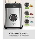 Sangcon SBL360ABC Silver Black Corded Electric Portable 350W Food Processor
