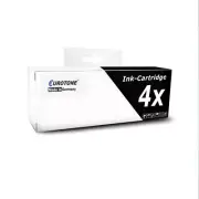 4x Eurotone Ink T2701 Black Alternative for Epson WF-3620-WF-3640-DTWF