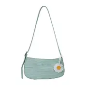 Fashion Alligator Stone Pattern Handbag PU Leather Portable Women Flower Underarm Shoulder Bags Female Travel Casual Totes