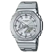 G-Shock GM2110D-7A GSTEEL 2100 Series Metal Casioak Silver Dial