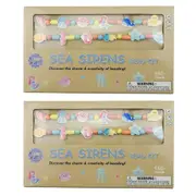 2x Kaper Kidz Sea Sirens Wooden Bead Jewellery Kit Kids/Childrens Toy 4Y+