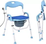 Shower Chair for Inside Shower, Heavy Duty Shower Chair with Back, Blue-1