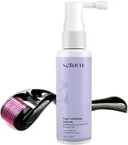Saturn by GHC Hair Combo for Hair growth Vitalizer 60ml | Derma roller