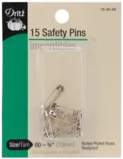 Dritz 72-65-00 Safety Pins-Size 00 14/Pkg (6Pk)