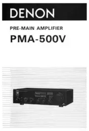 Denon PMA-500V Pre-Main Amplifier Owners Manual