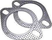 2.5" ID 2 Bolt MLSG High Temp Exhaust Gasket (Qty 2) Heavy Duty 120-06310-0002 (2.5 Inch)