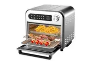 Kitchen Couture Compact Air Fryer Oven Easy Cooking 7 Programs Stainless Steel